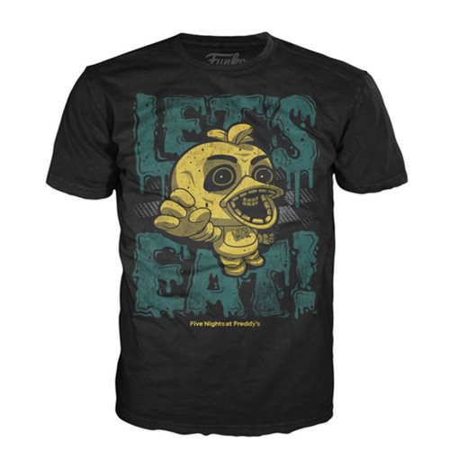 Five Nights at Freddy's Chica Let's Eat Black T-Shirt